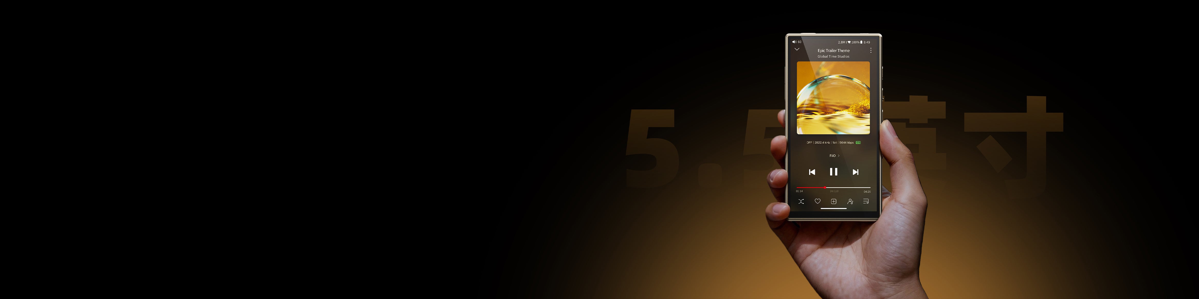 Apos Audio FiiO Headphone FiiO M33 R2R Hi-Fi Portable Digital Music Player