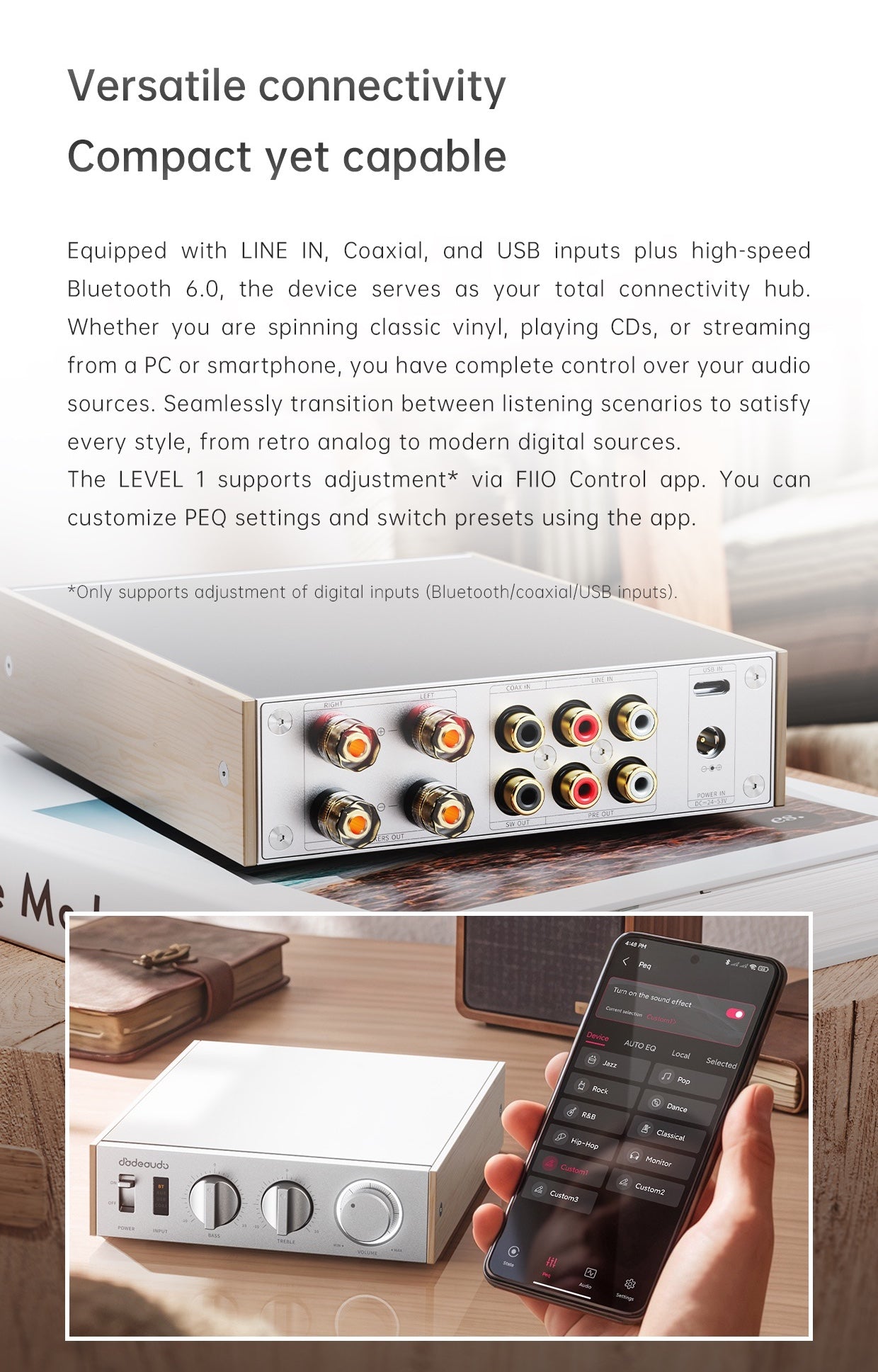 Apos Audio FiiO Speaker Amp FiiO Jade Audio LEVEL 1 Power Amplifier