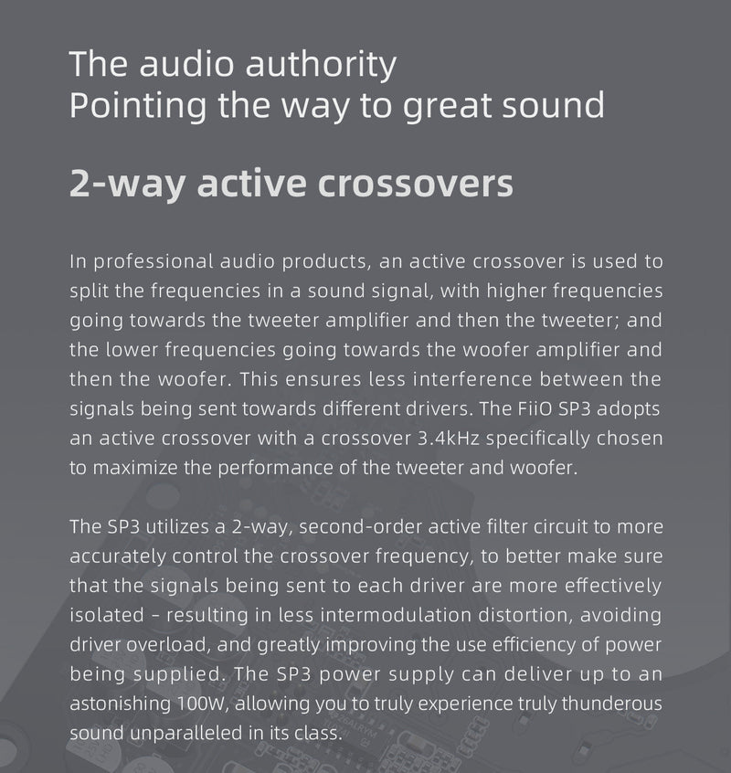 Apos Audio FiiO Speakers FiiO SP3 High Fidelity Active Desktop Speakers (Apos Certified)