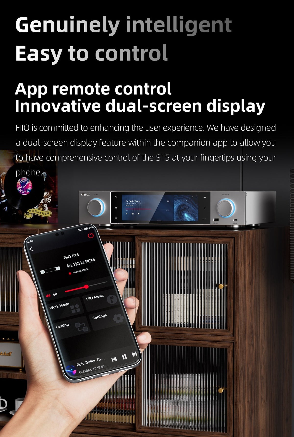Apos Audio FiiO Streaming Media Player FIIO S15 Desktop High-Res Audio Streamer