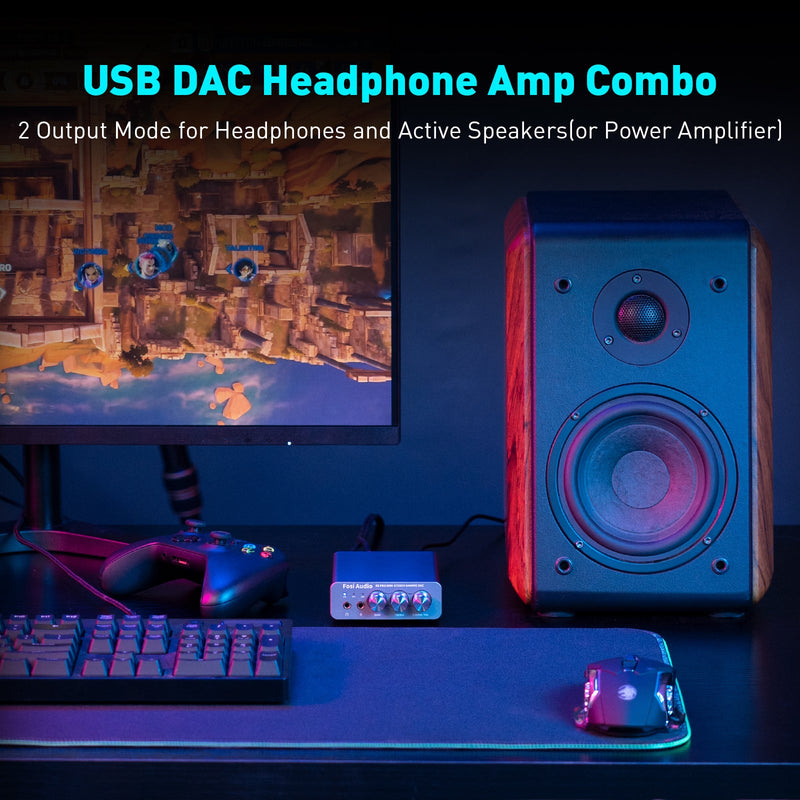 Apos Audio Fosi Audio Headphone DAC/Amp Fosi Audio K5 Pro Gaming DAC/ Headphone Amplifier