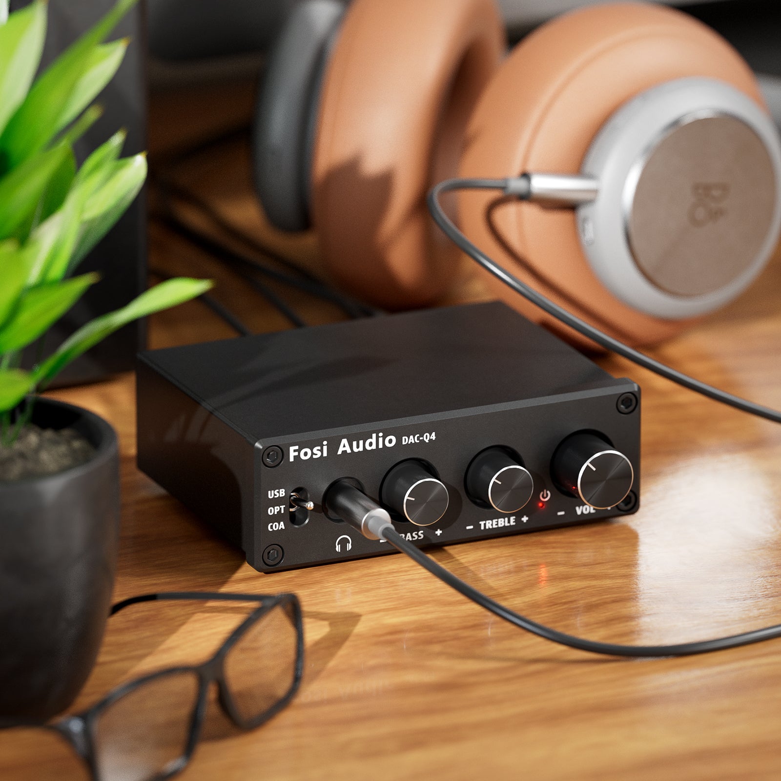 Apos Audio Fosi Audio Headphone DAC/Amp Fosi Audio Q4 Mini Stereo Gaming DAC & Headphone Amplifier Audio