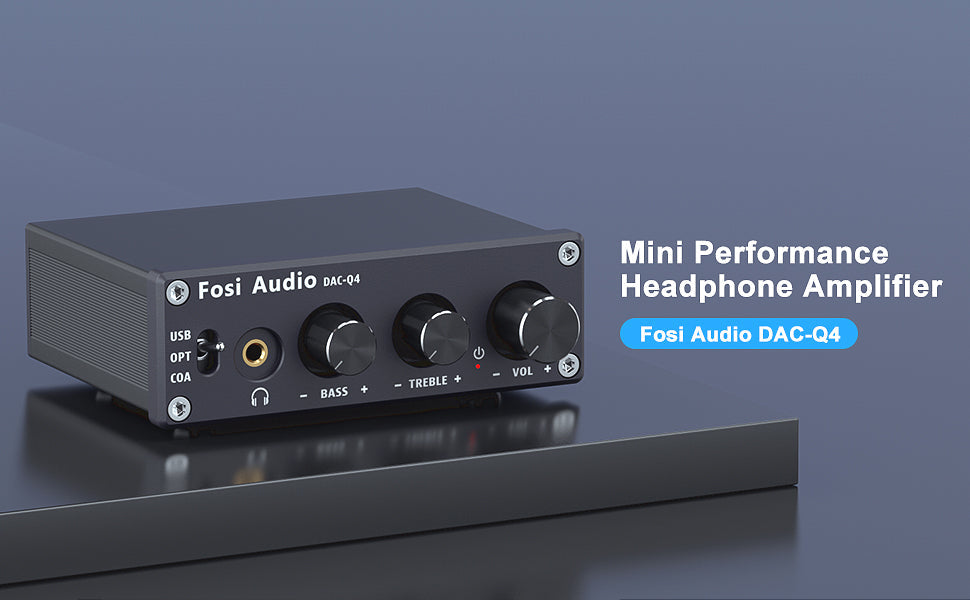 Apos Audio Fosi Audio Headphone DAC/Amp Fosi Audio Q4 Mini Stereo Gaming DAC & Headphone Amplifier Audio