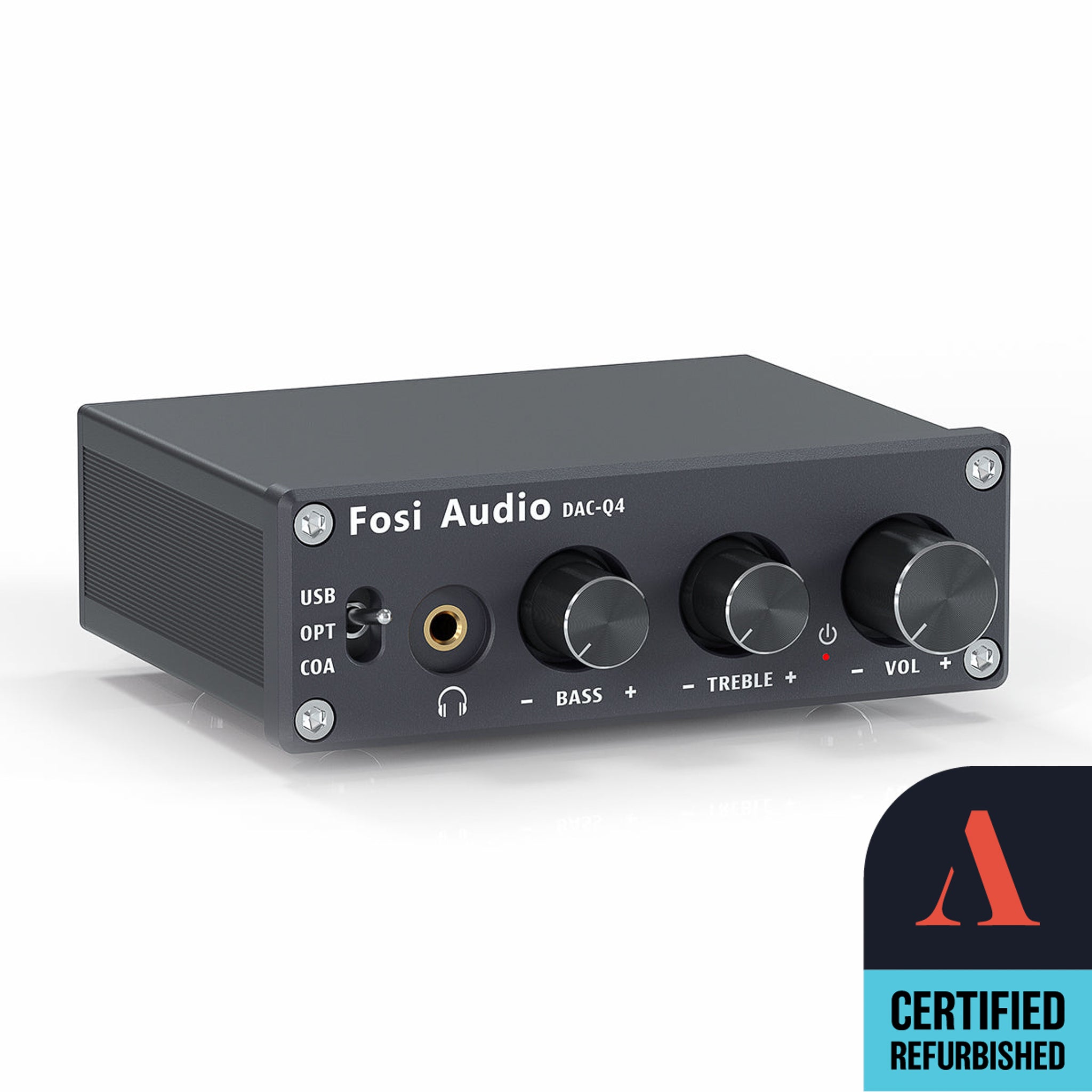 Apos Audio Fosi Audio Headphone DAC/Amp Fosi Audio Q4 Mini Stereo Gaming DAC & Headphone Amplifier Audio (Apos Certified Refurbished)