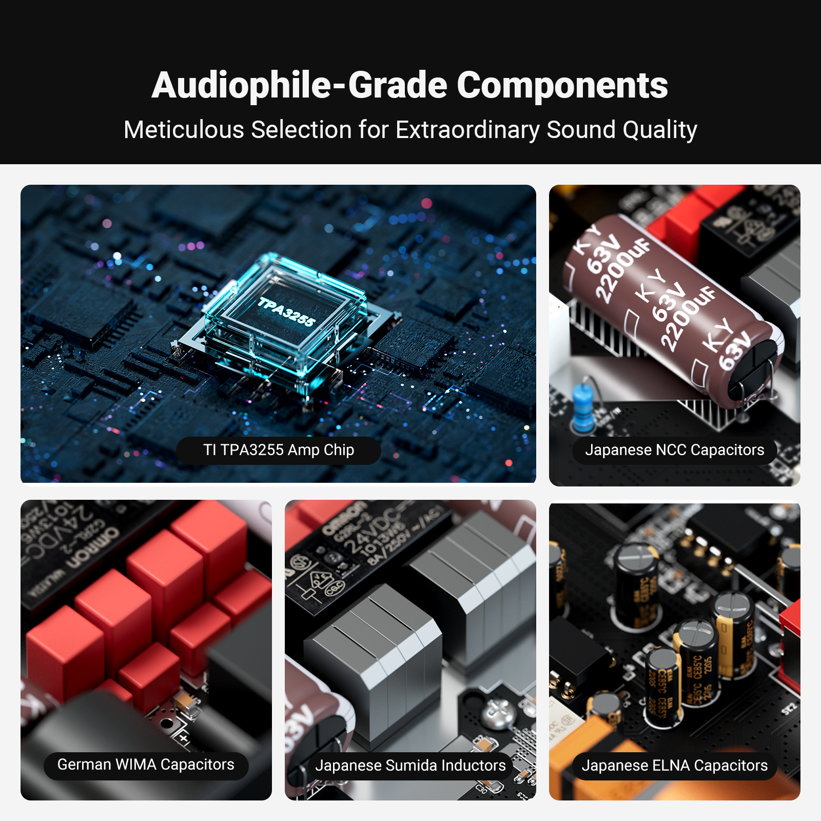 Apos Audio Fosi Audio Headphone DAC/Amp Fosi Audio ZA3 Balanced Stereo Home Theater Power Amplifier