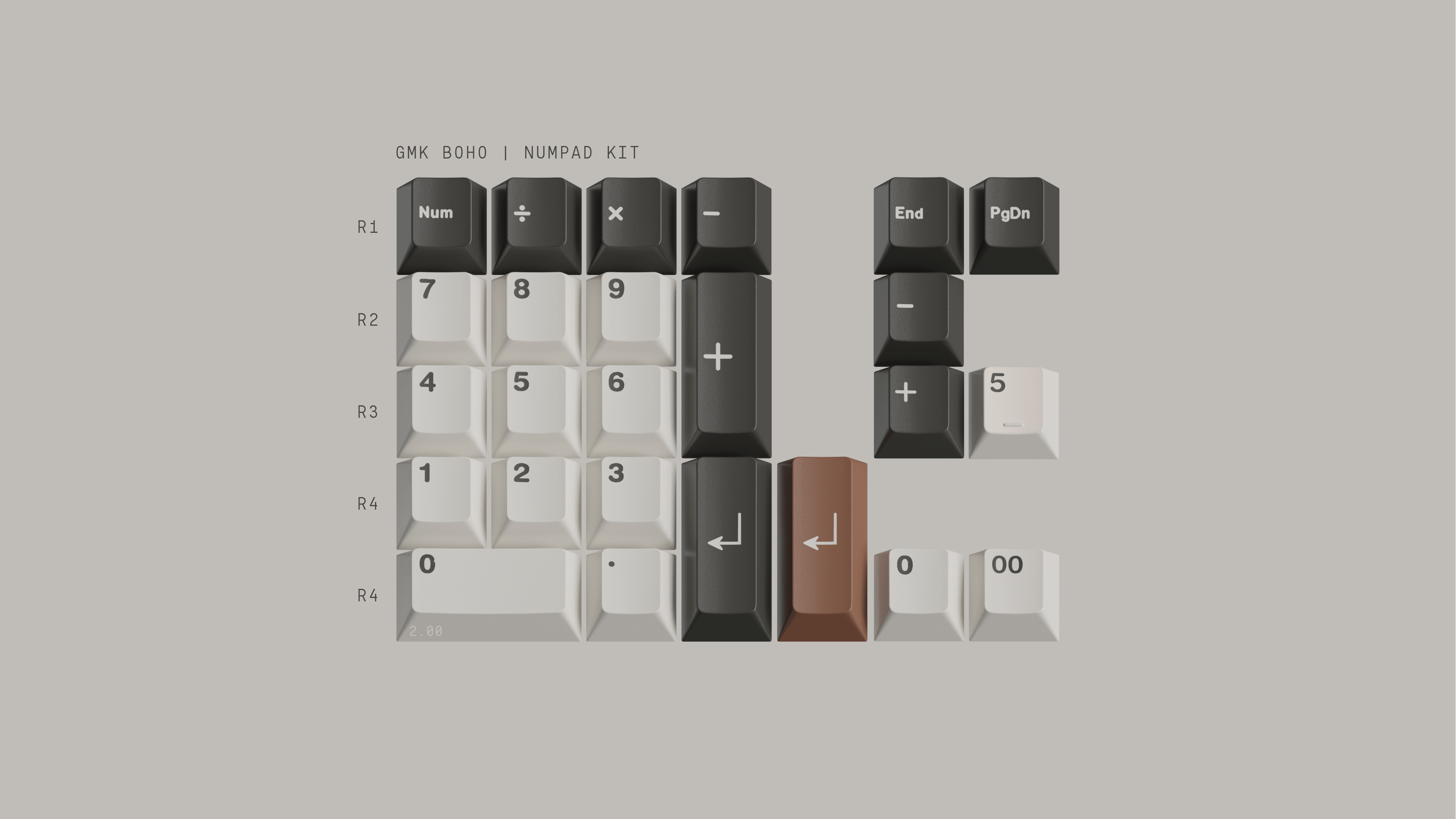 Apos Audio GMK Keycaps GMK Boho Keycap Set