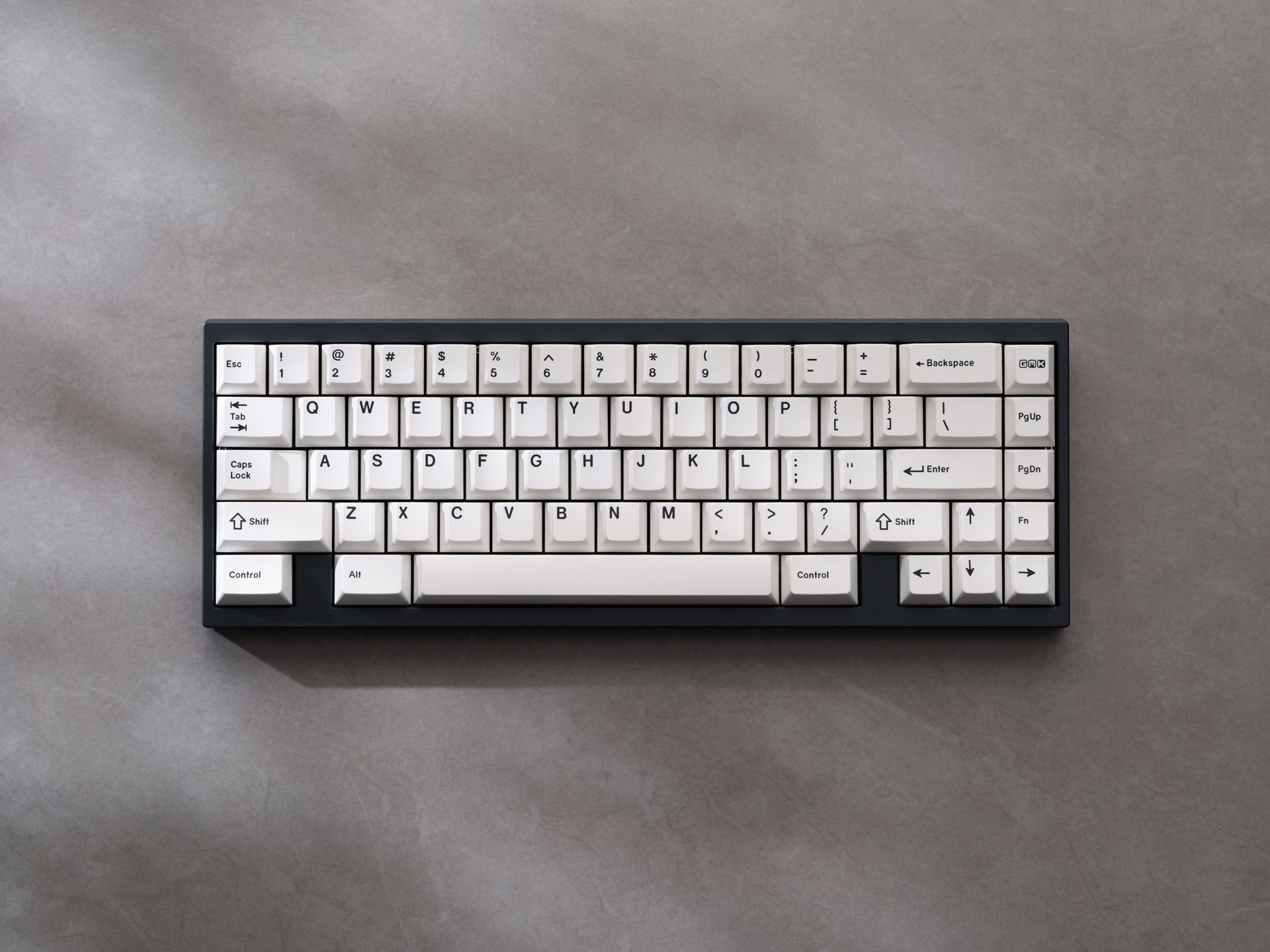 Apos Audio GMK Keycaps GMK BoW Keycap Set (Black on White) Grande Base Kit