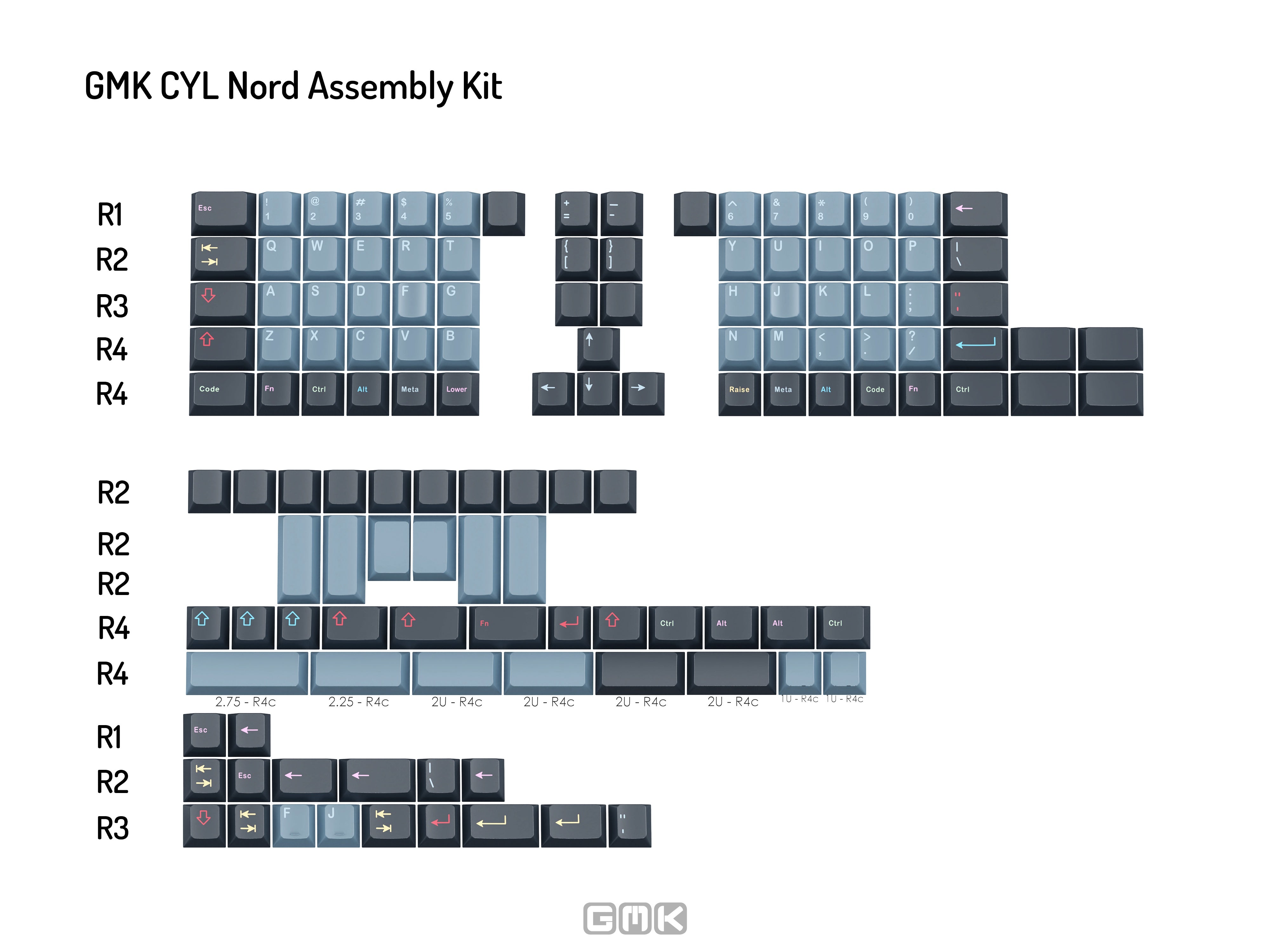 Apos Audio GMK Keycaps GMK CYL Nord Keycap Set