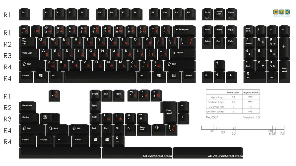 Apos Audio GMK Keycaps GMK Japanese Keycap Set