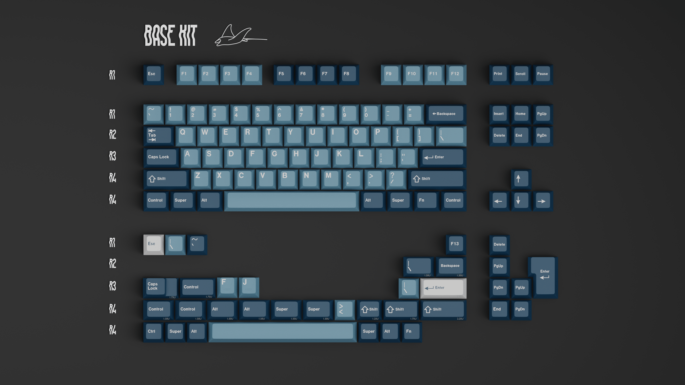 Apos Audio GMK Keycaps GMK Manta Keycap Set