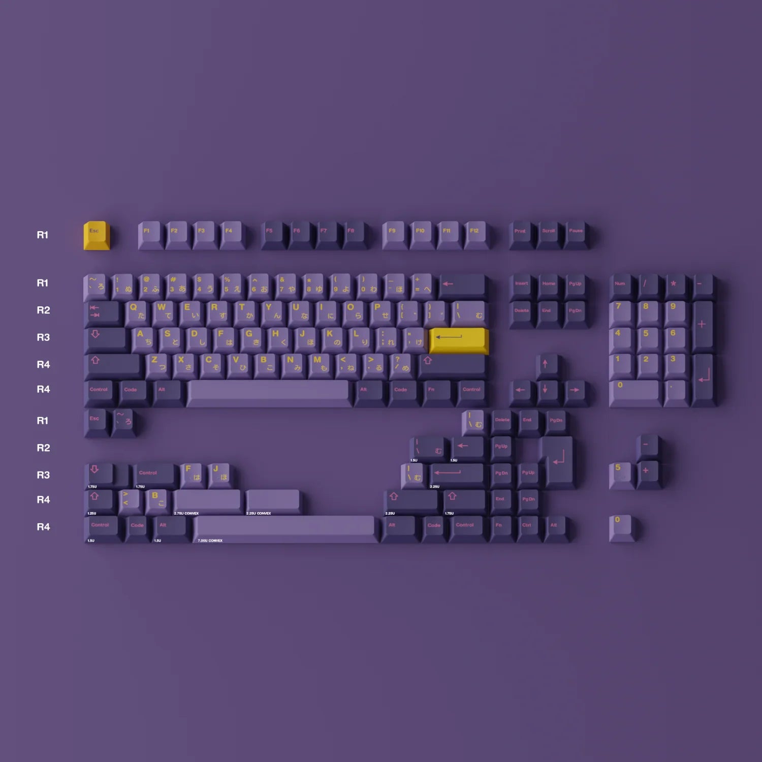 Apos Audio GMK Keycaps GMK Monarch Keycap Set Base Kit