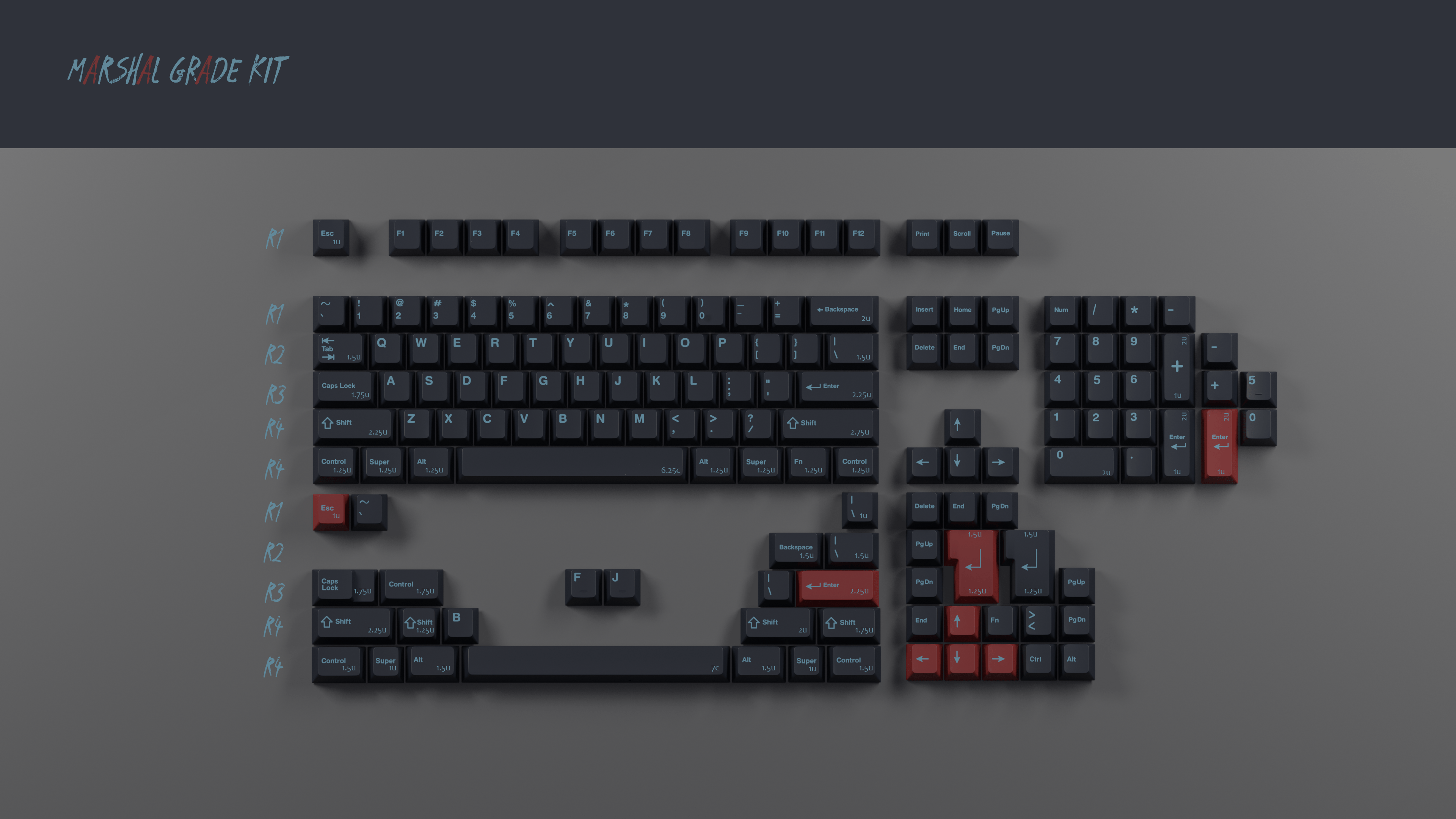 Apos Audio GMK Keycaps GMK Shadow Keycap Set