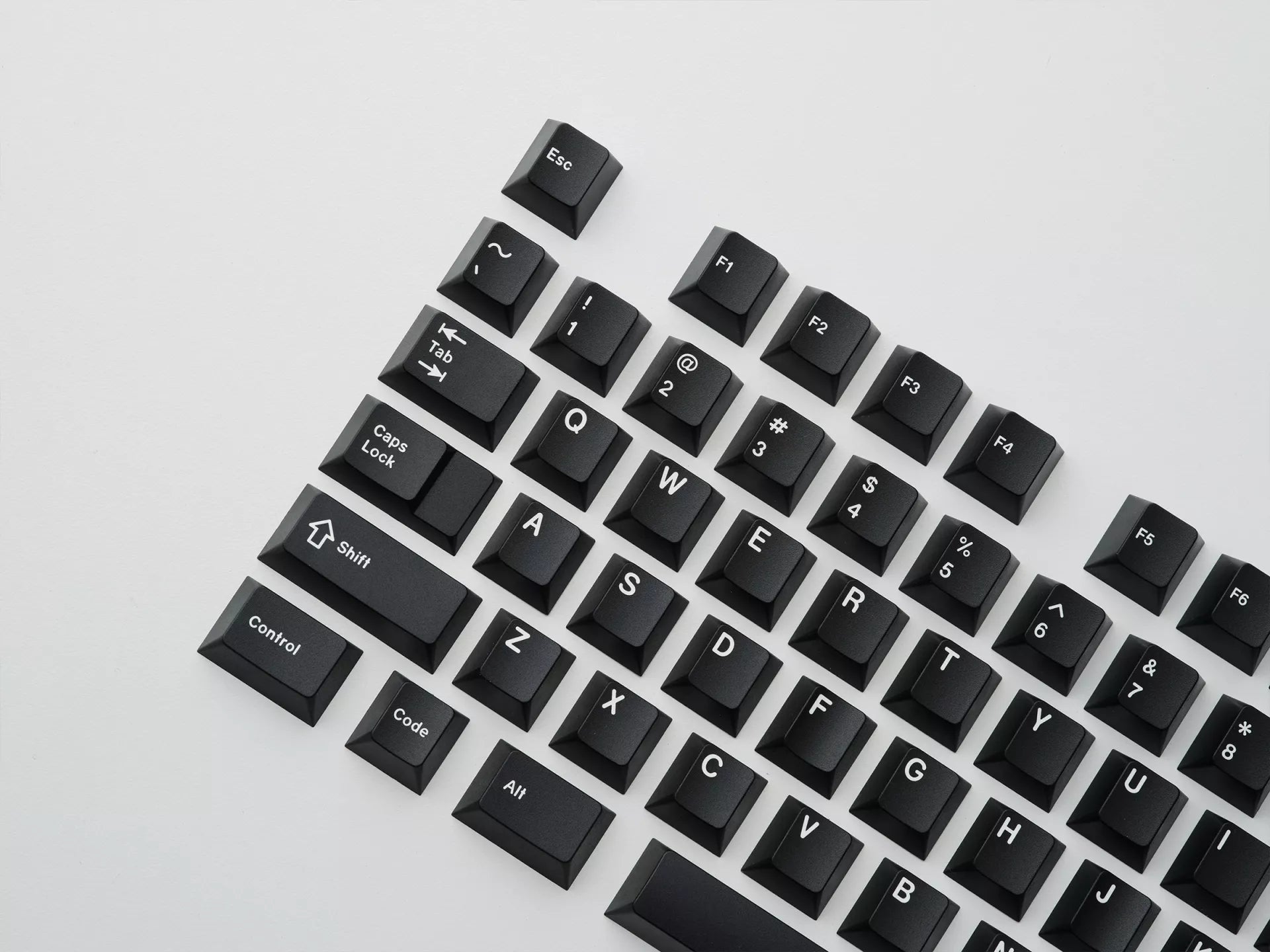 Apos Audio GMK Keycaps GMK WoB Keycap Set (White on Black) Grande Base Kit