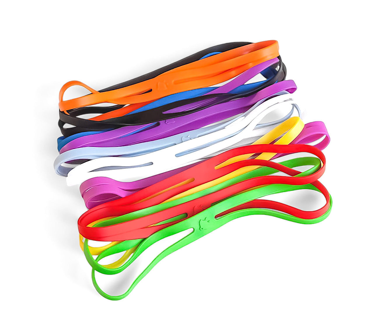 Apos Audio Grifiti Cross Silicone Band Grifiti Band Joes 12 inch Silicone Cross Bands - Rubber Bands for Crock Pots, Board Game Boxes, and Organization Assorted / 10 Pack