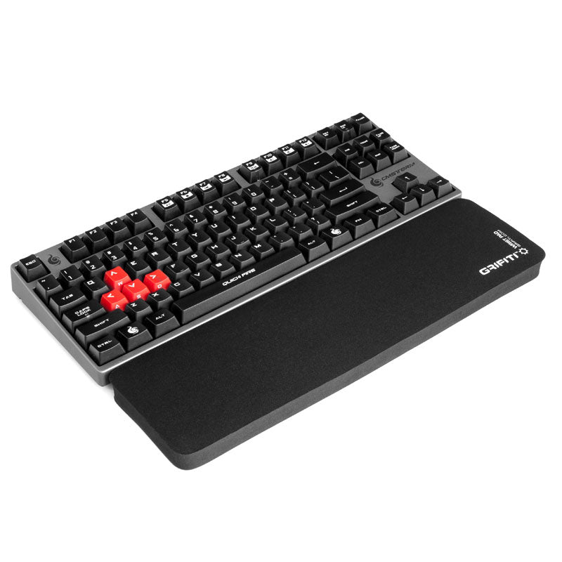 Apos Audio Grifiti Fat Wrist Pad Grifiti Fat Wrist Pad 14 Inch Wrist Rest for Tenkeyless or TKL Mechanical Keyboards 14" x 4" x 0.75" / Black Poly