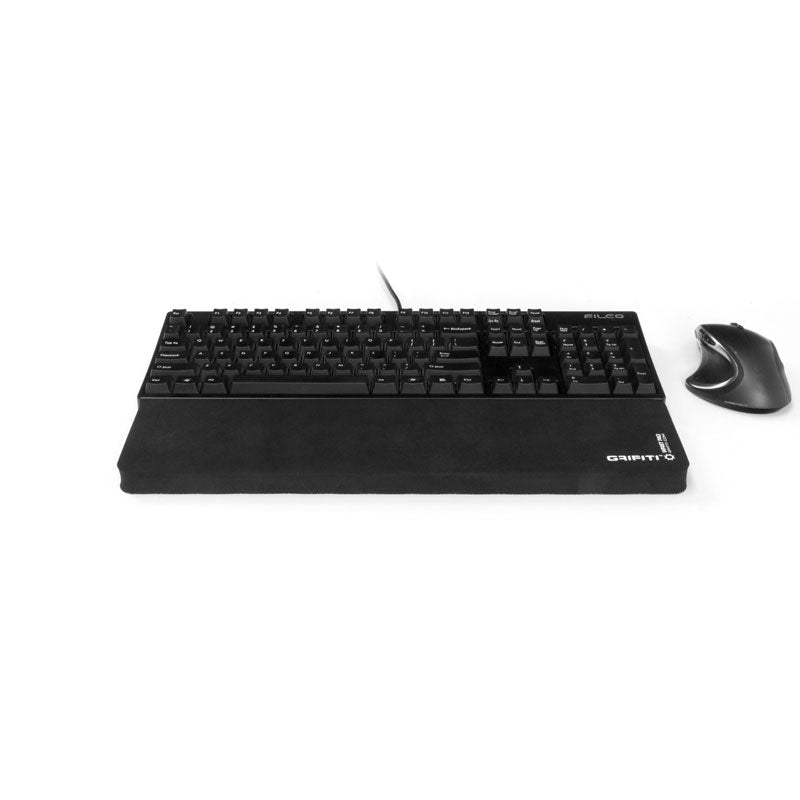 Apos Audio Grifiti Fat Wrist Pad Grifiti Fat Wrist Pad 17 Inch for Standard and Mechanical Keyboards 17" x 2.75" x 0.75" Black Poly Nylon