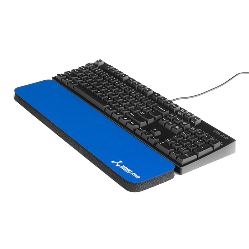 Apos Audio Grifiti Fat Wrist Pad Grifiti Fat Wrist Pad 17 Inch for Standard and Mechanical Keyboards 17" x 4" x 0.75" Blue Poly Nylon