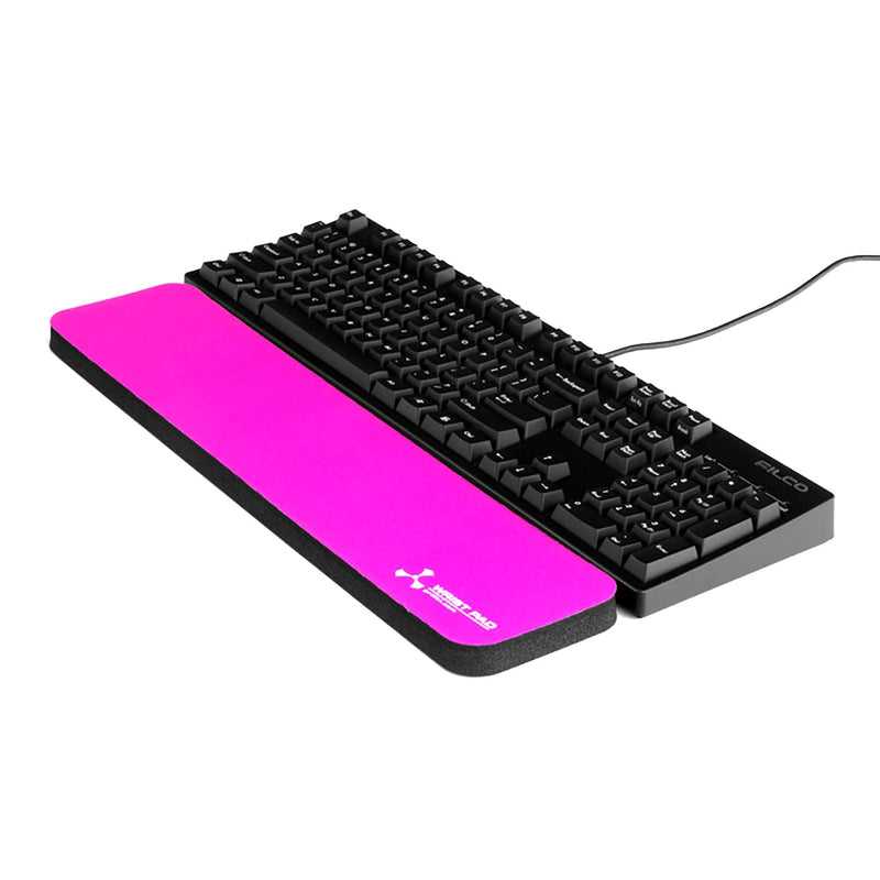 Apos Audio Grifiti Fat Wrist Pad Grifiti Fat Wrist Pad 17 Inch for Standard and Mechanical Keyboards 17" x 4" x 0.75" Pink Poly Nylon