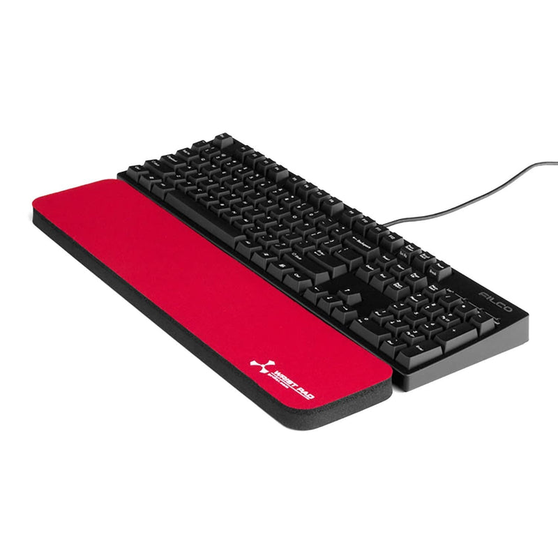 Apos Audio Grifiti Fat Wrist Pad Grifiti Fat Wrist Pad 17 Inch for Standard and Mechanical Keyboards 17" x 4" x 0.75" Red Poly Nylon