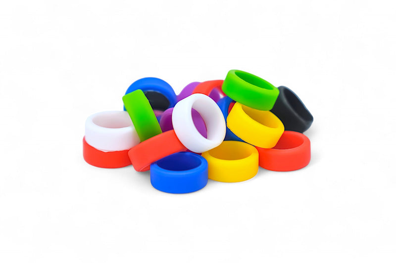 Apos Audio Grifiti Standard Silicone Band 20 Pack Grifiti Band Joes 0.8" x 0.25" x 0.079" Mini Silicone Rubber Bands Assorted