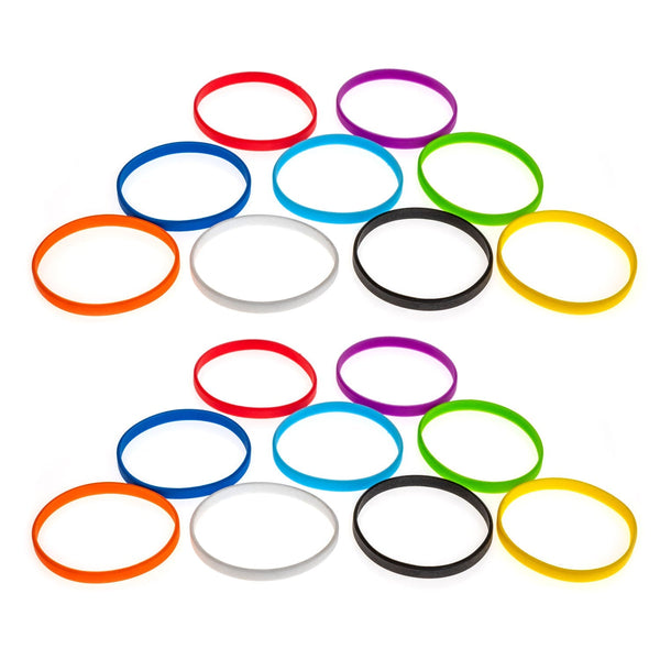 Apos Audio Grifiti Standard Silicone Band Grifiti Band Joes 4" x 0.25" -- 8" Circumference Silicone Bands Assorted / 20 Pack