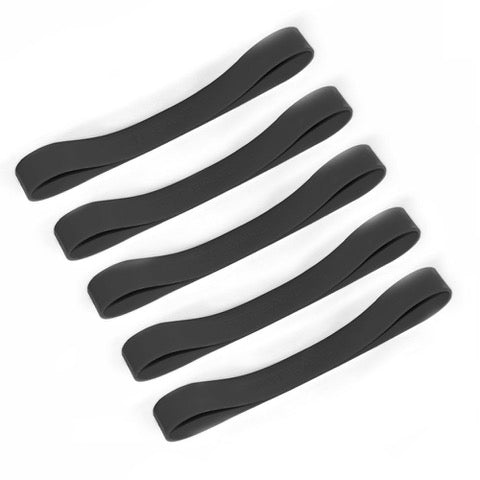 Apos Audio Grifiti Standard Silicone Band Grifiti Band Joes 9 x 1 Inch 18" Circumference  Silicone Bands Cooking Robotics Books Boxes Brand Free Black / 5 Pack (price per pack)