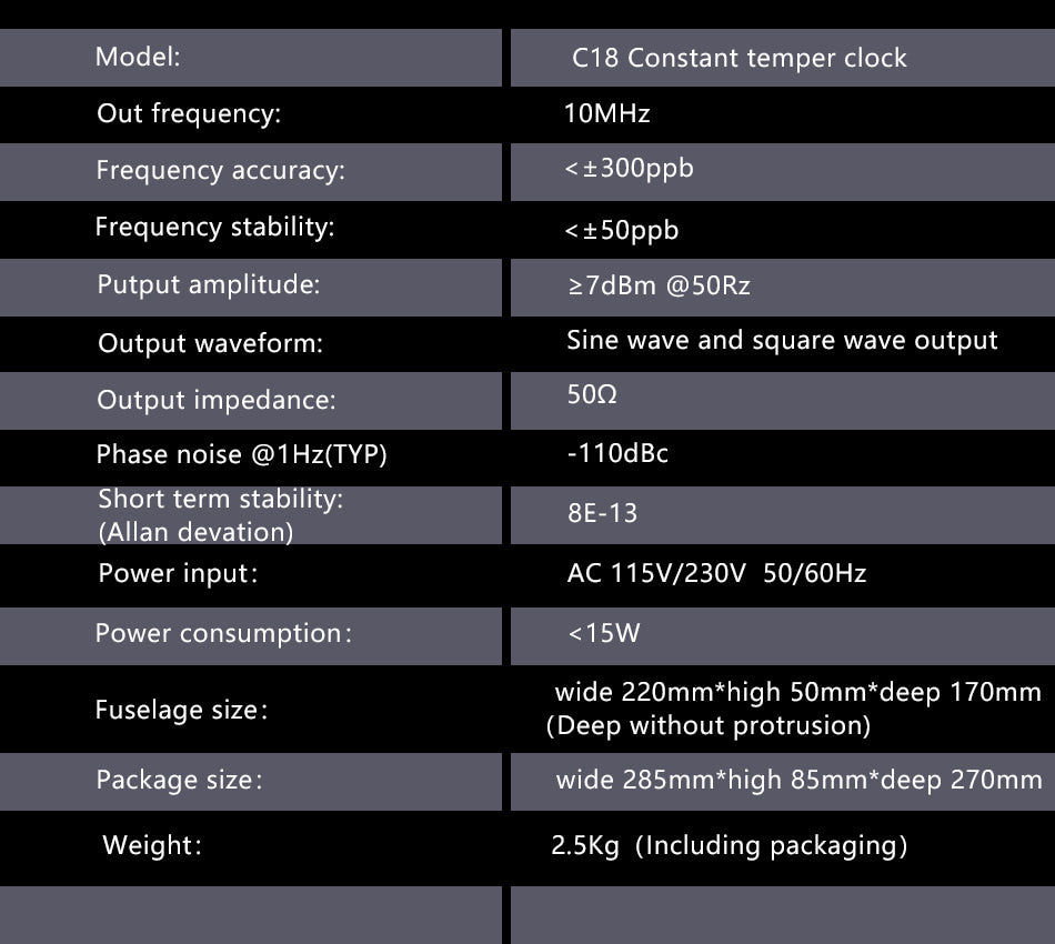 Apos Audio Gustard Audio Clock GUSTARD C18 High Precision Low Phase Noise Clock Generator