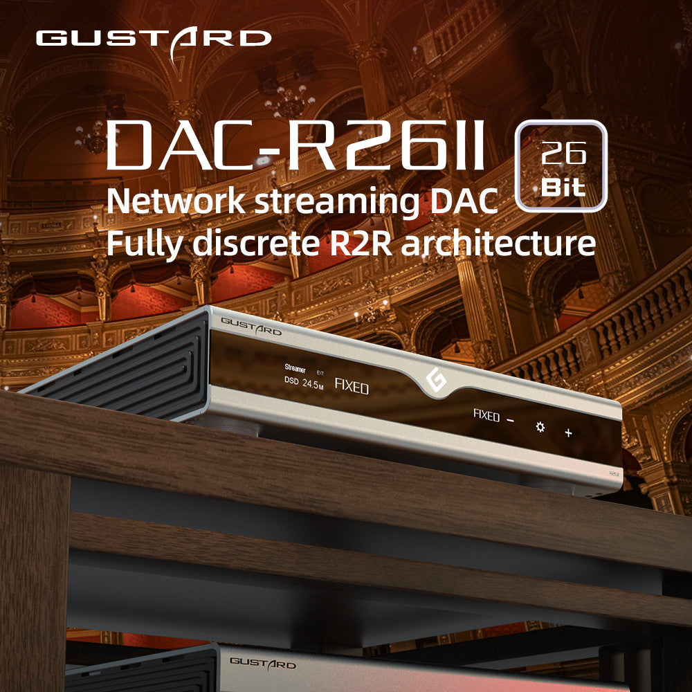Apos Audio Gustard DAC (Digital-to-Analog Converter) GUSTARD DAC-R26II Network Streaming R2R DAC