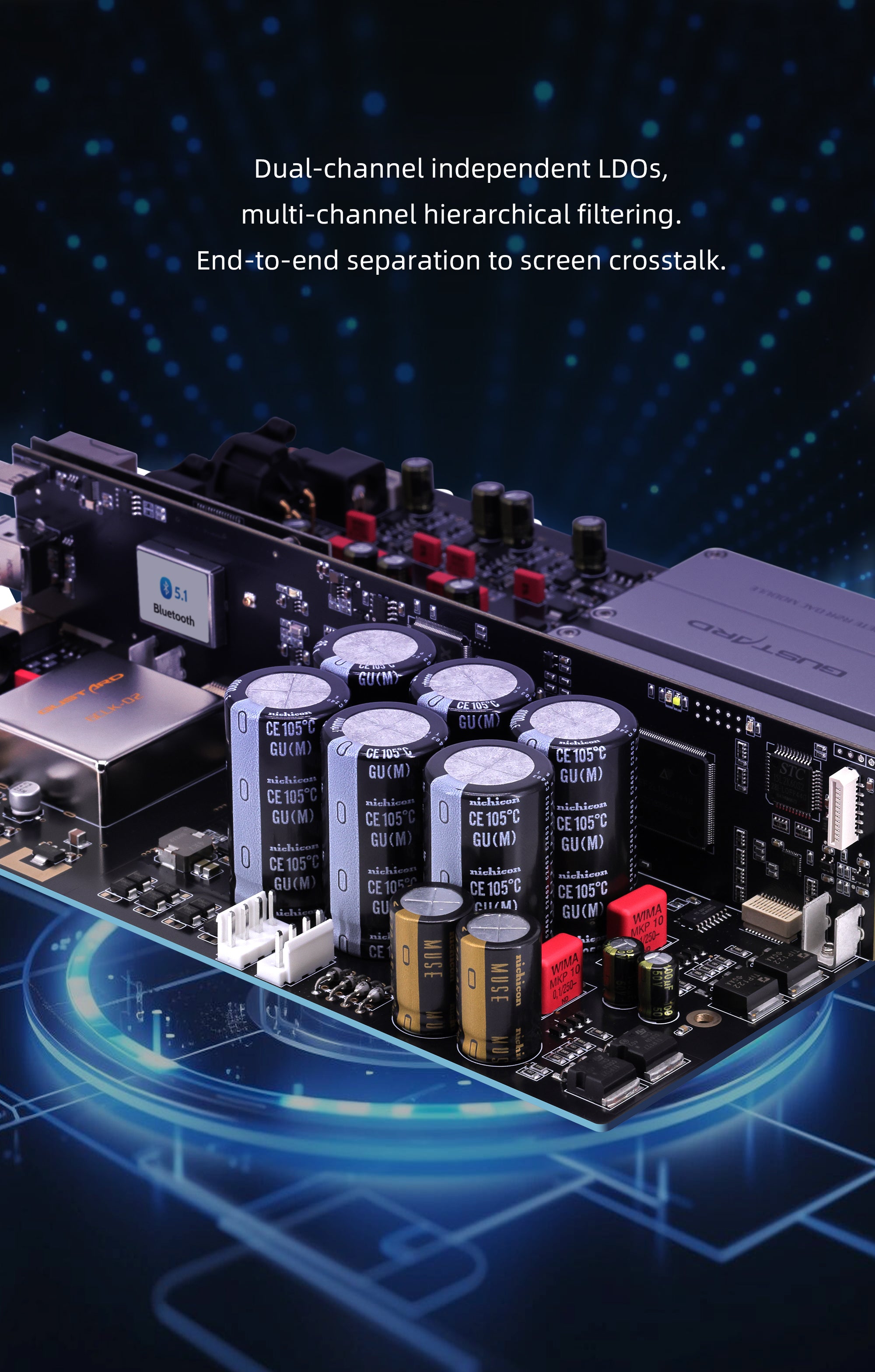 Apos Audio Gustard DAC (Digital-to-Analog Converter) GUSTARD DAC-R26II Network Streaming R2R DAC