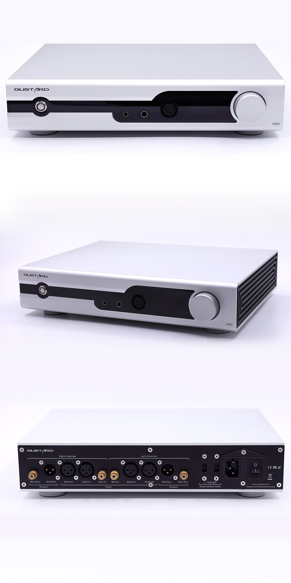 Apos Audio Gustard DAC (Digital-to-Analog Converter) GUSTARD H26 Fully-balanced Class-A Amplifier and Preamplifier