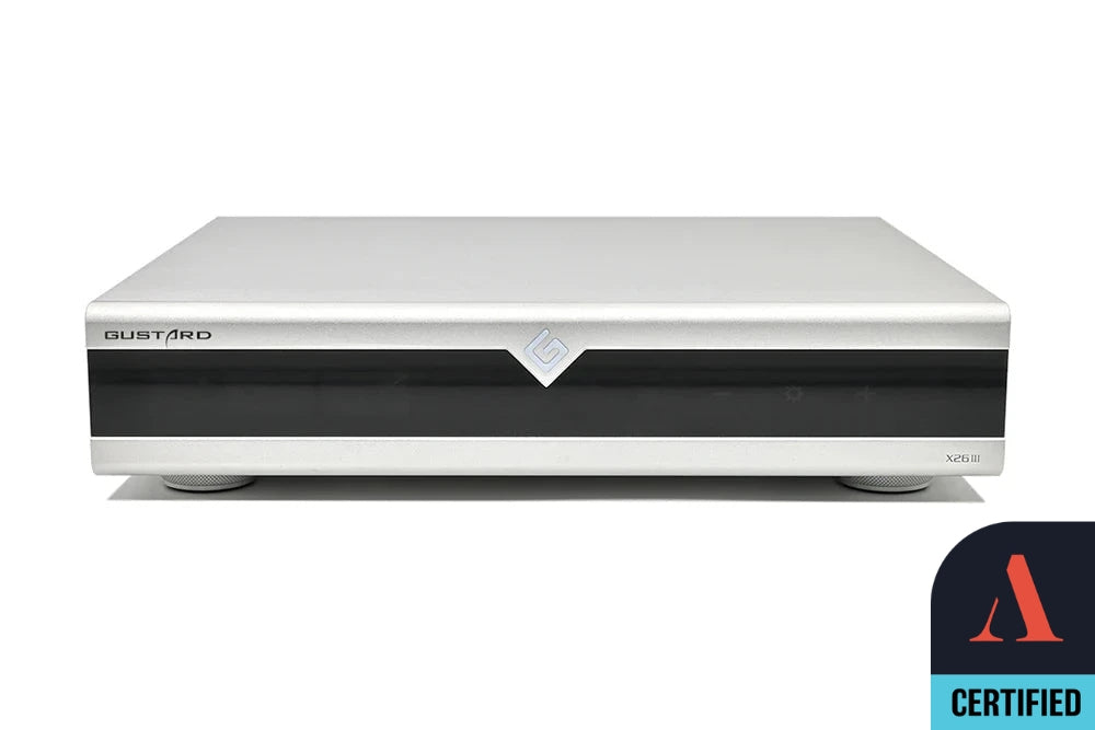 Apos Audio Gustard DAC (Digital-to-Analog Converter) GUSTARD X26 III Dual ES9039SPRO Digital to Analog Convertor (Apos Certified) Silver / Open Box - Like New