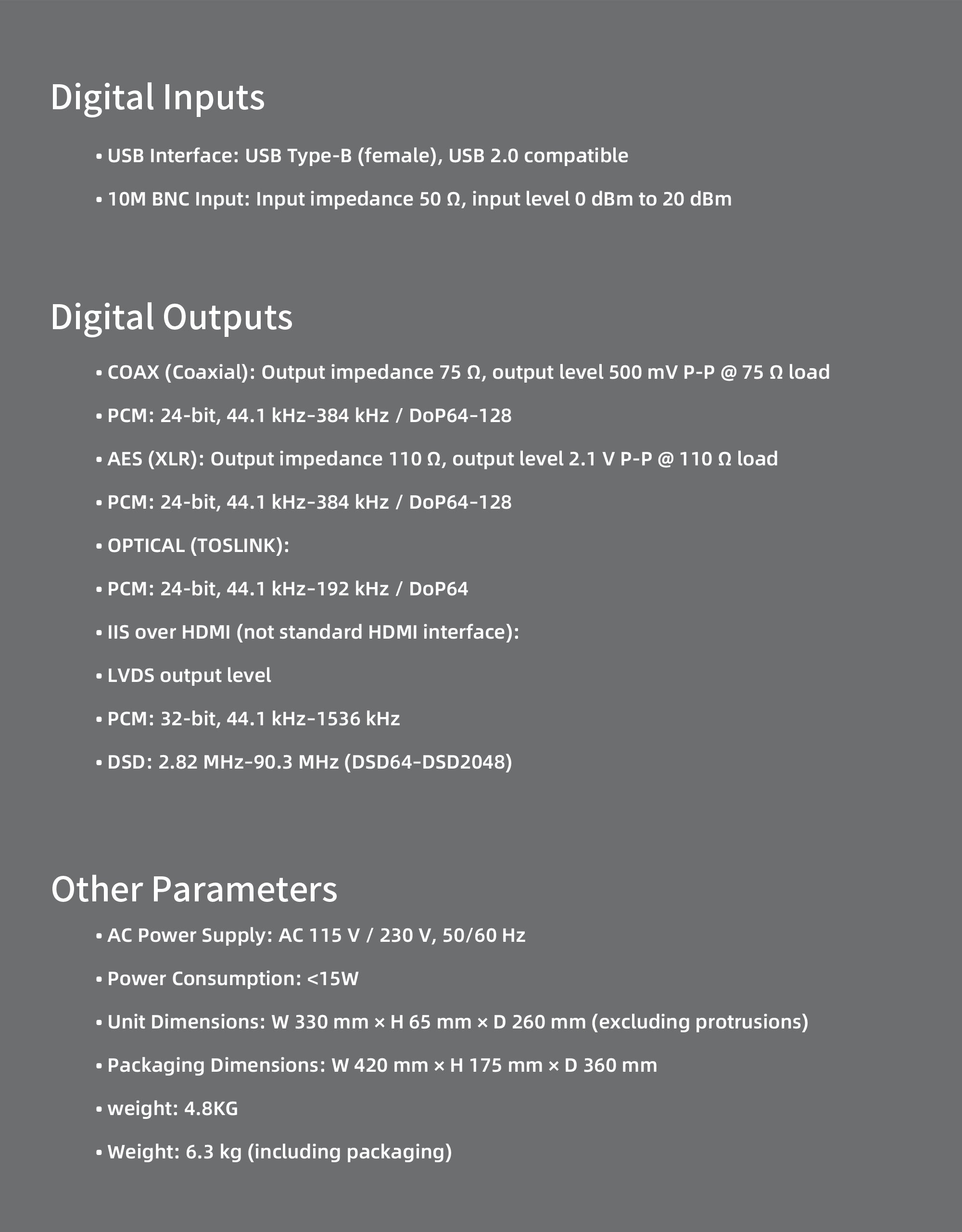 Apos Audio Gustard Digital-to-Digital Converter GUSTARD U26 USB Digital Interface