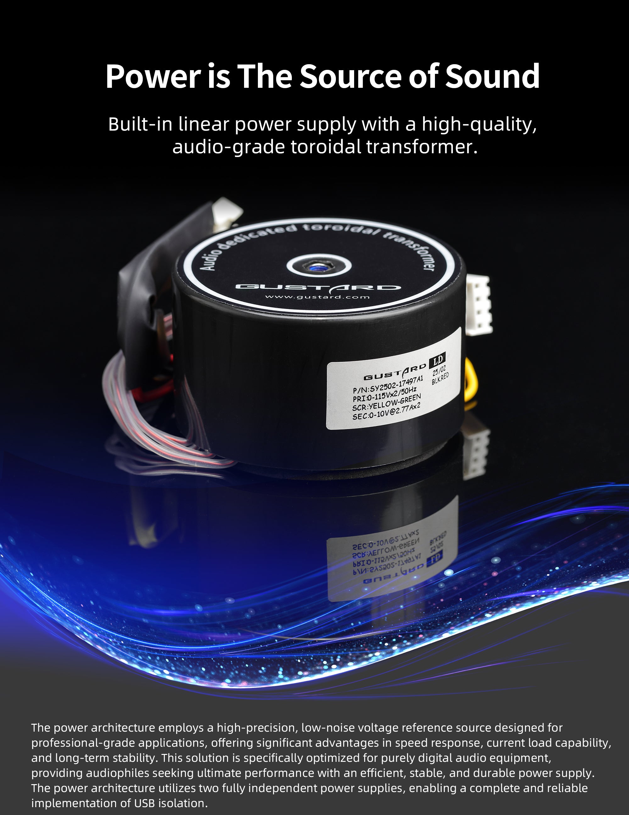 Apos Audio Gustard Digital-to-Digital Converter GUSTARD U26 USB Digital Interface