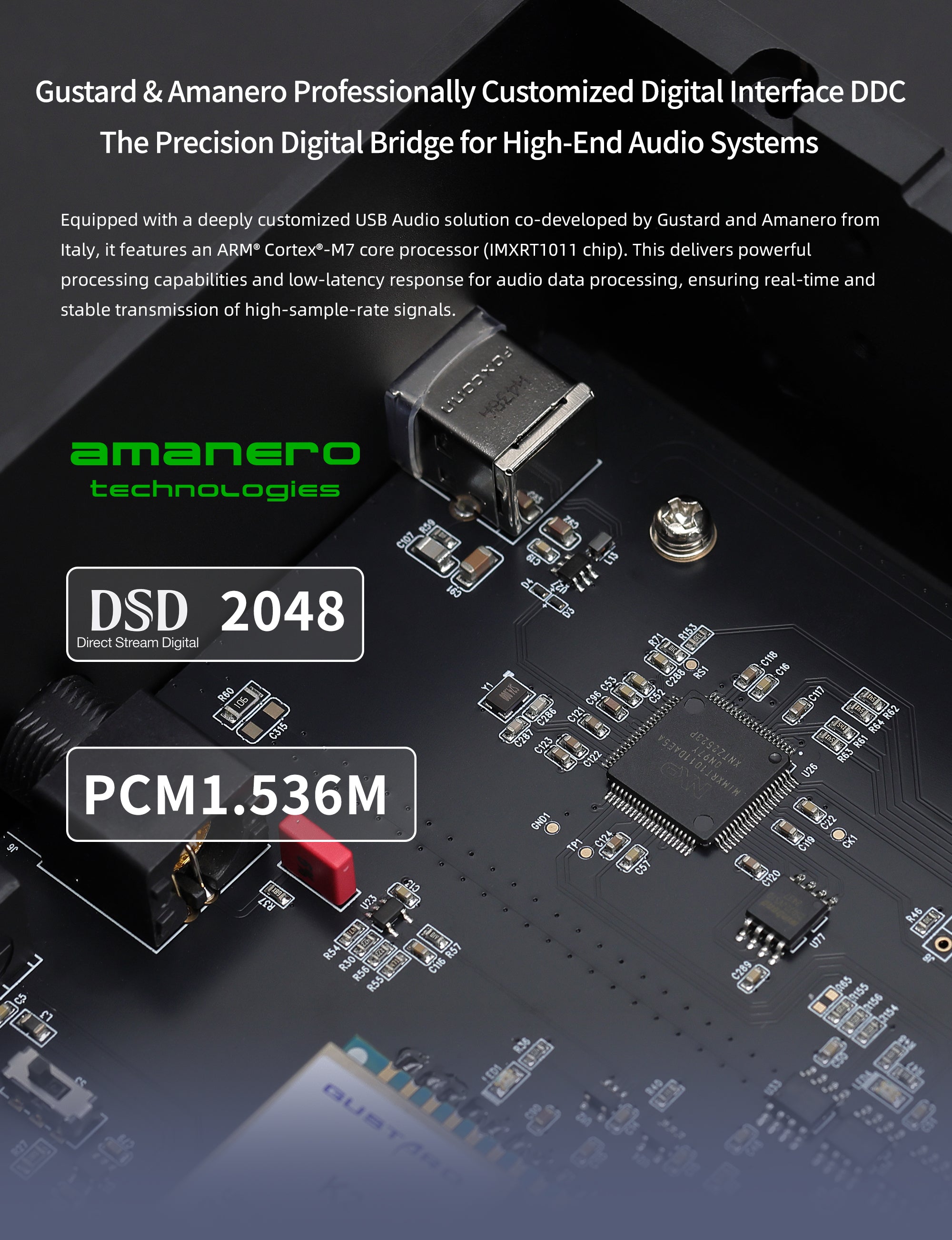 Apos Audio Gustard Digital-to-Digital Converter GUSTARD U26 USB Digital Interface