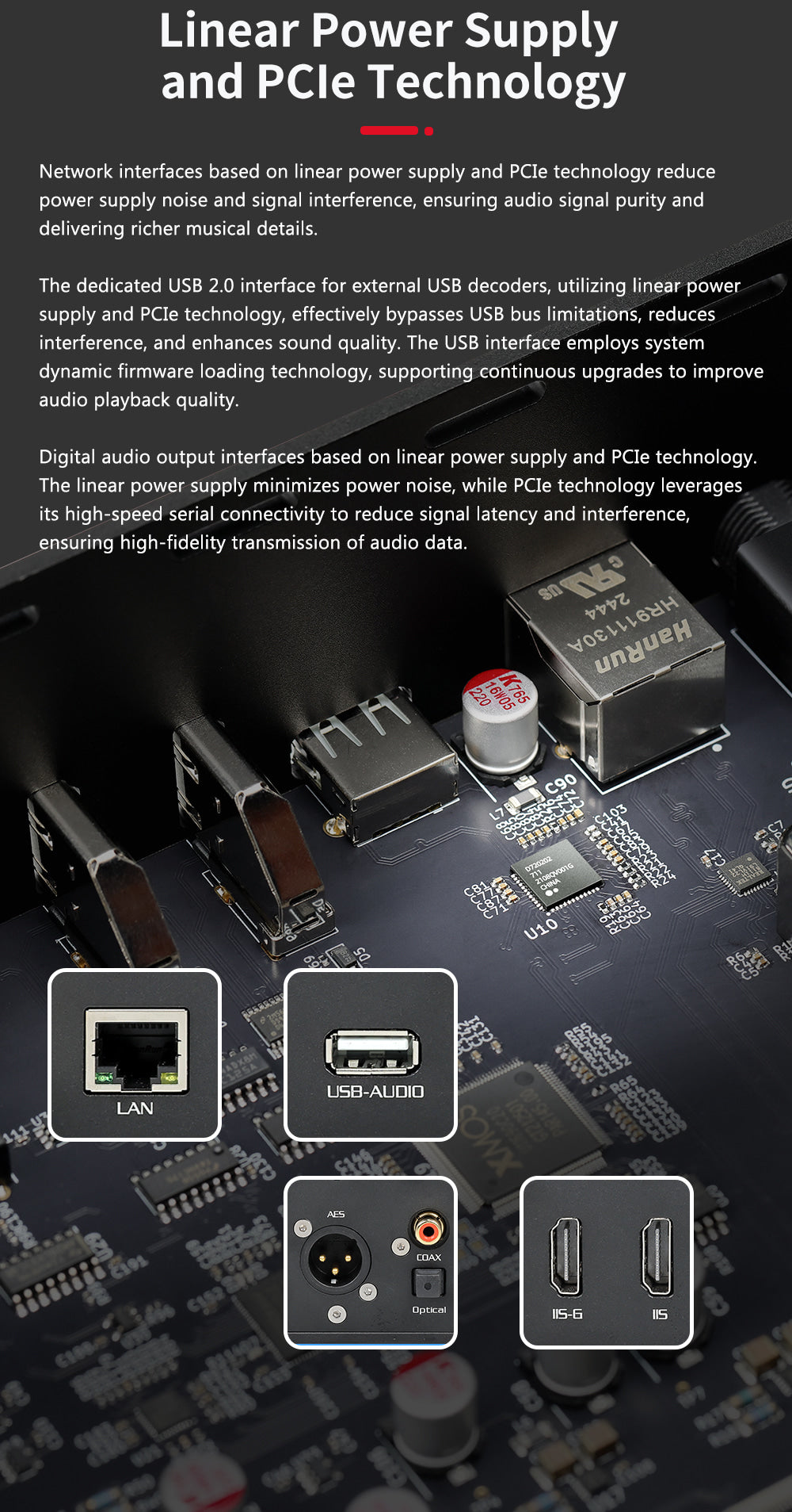 Apos Audio Gustard Streaming Media Player GUSTARD S26 Music Server