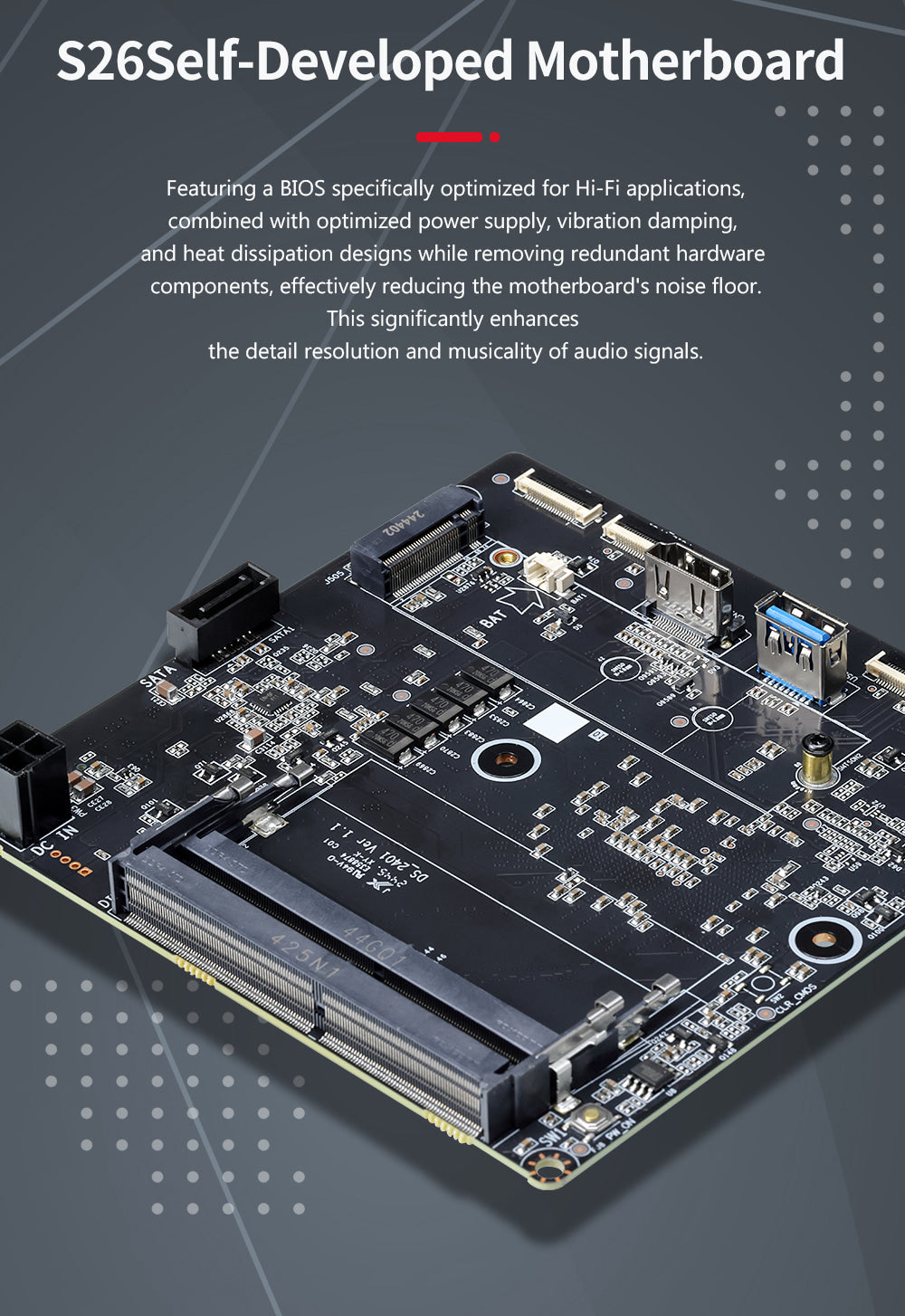 Apos Audio Gustard Streaming Media Player GUSTARD S26 Music Server