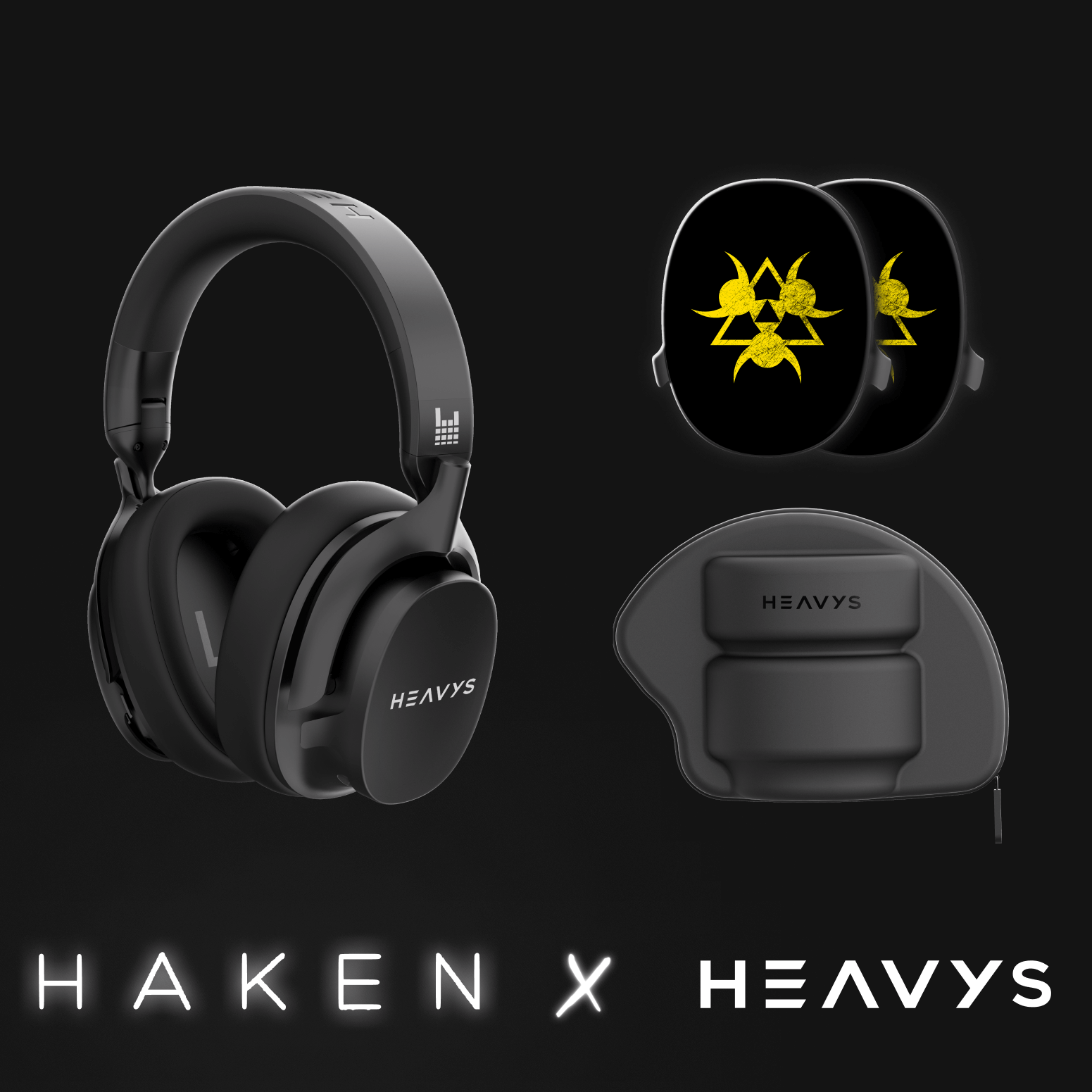 Apos Audio Heavys Accessory Haken 'Virus' Shells Shells + Heavys Headphones Bundle