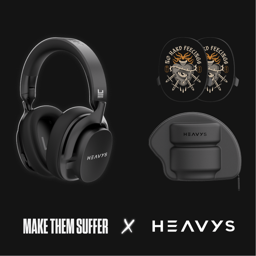 Apos Audio Heavys Accessory Make Them Suffer Shells Shells + Heavys Headphones Bundle