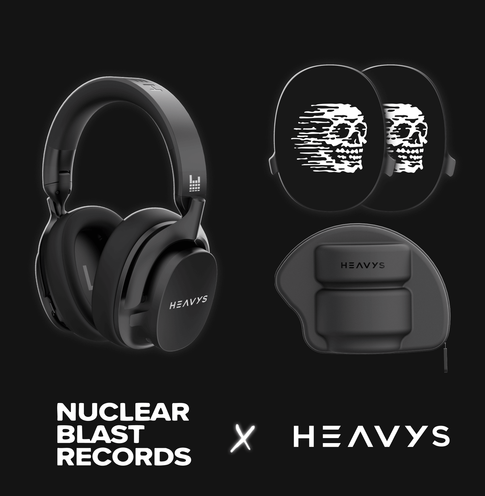 Apos Audio Heavys Accessory Nuclear Blast Records Official Shells Shells + Heavys Headphones Bundle