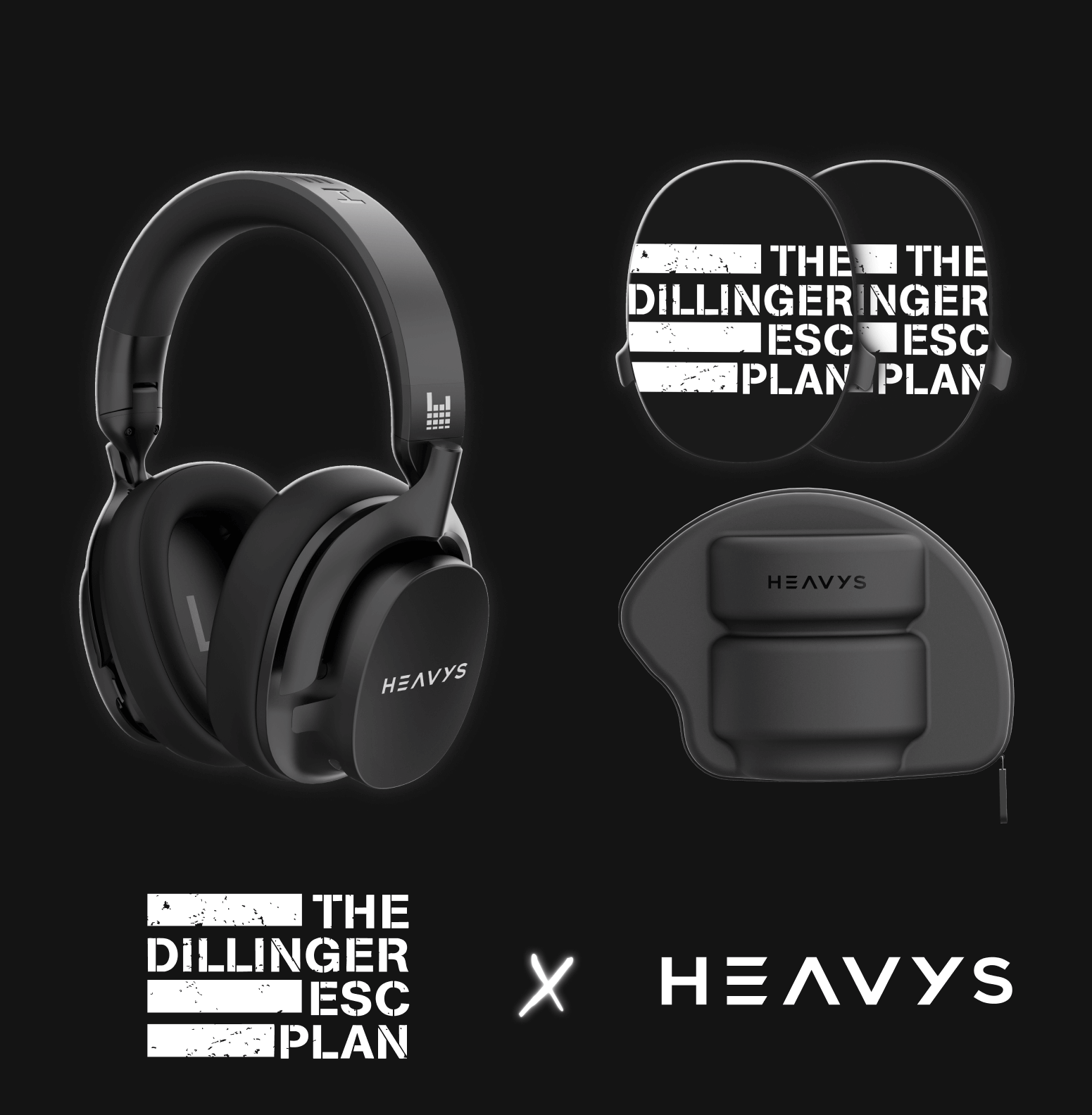 Apos Audio Heavys Accessory The Dillinger Escape Plan Shells (Limited) Shells + Heavys Headphones Bundle