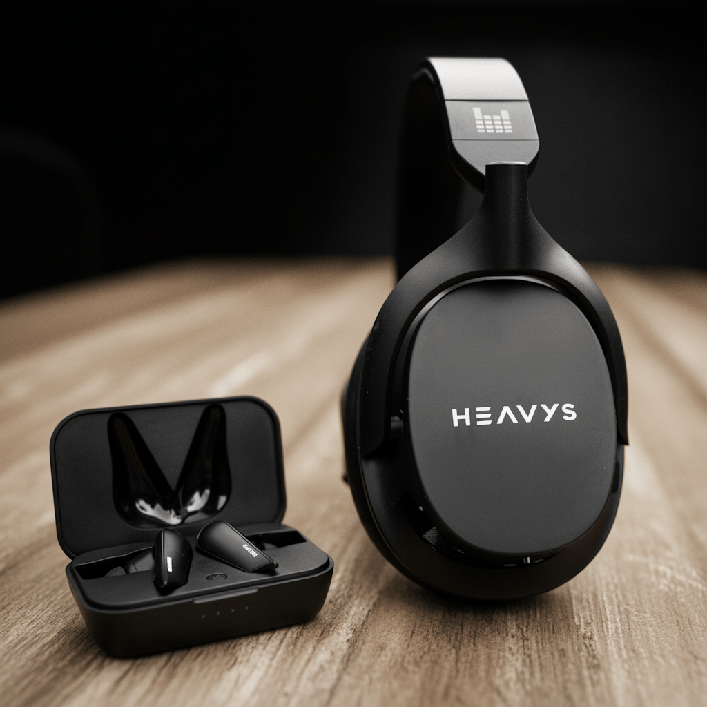Apos Audio Heavys Headphone Heavys H1H Headphones + Earbuds Bundle (Save 20%+)