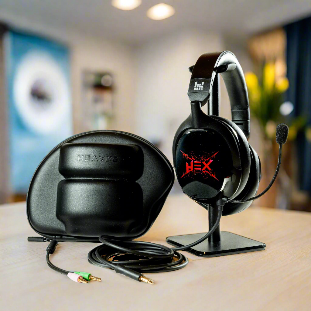 Apos Audio Heavys Headphone Heavys HeX Gaming Headset Bundle
