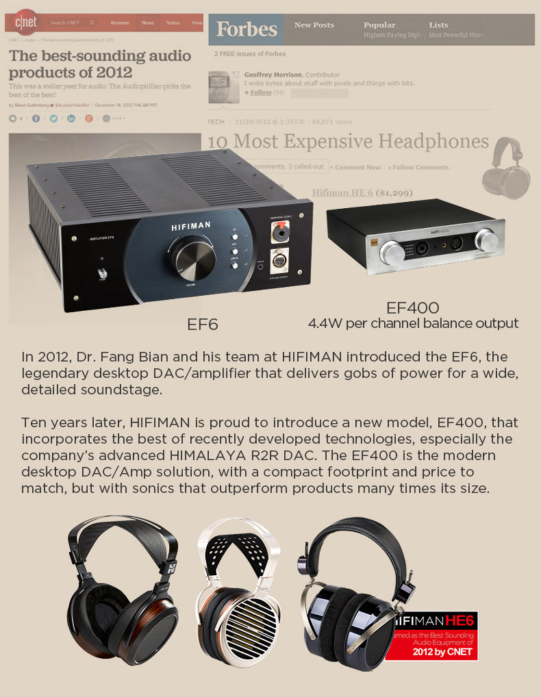 Apos Audio HIFIMAN Headphone DAC/Amp HIFIMAN EF400 Desktop DAC/Amp (Apos Certified) Like New