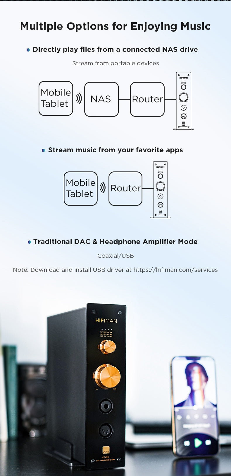 Apos Audio HIFIMAN HIFIMAN EF499 DAC/Amp