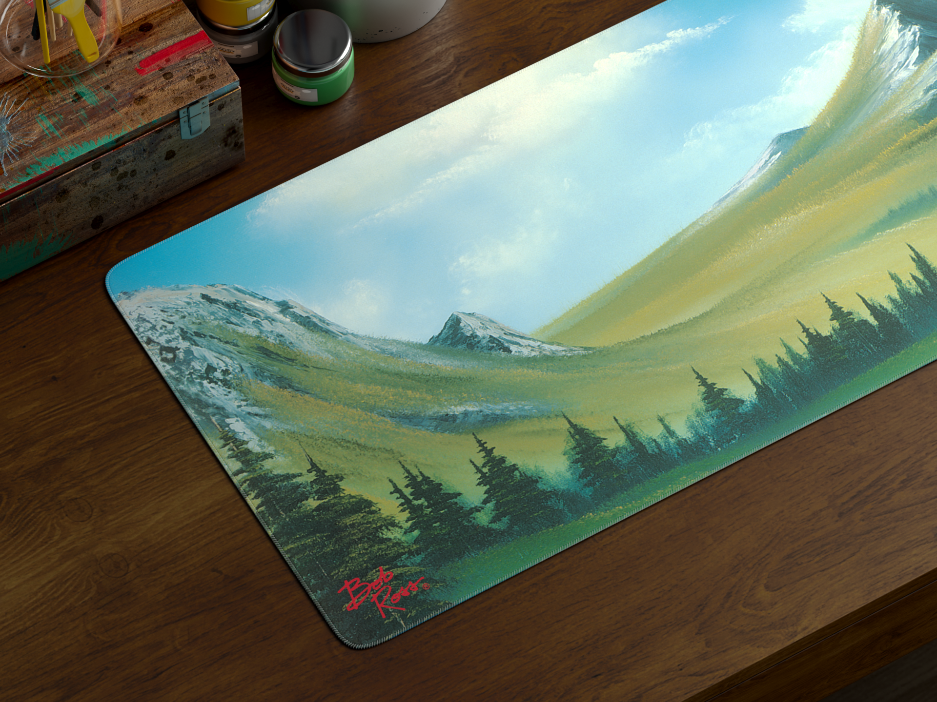 Apos Audio Kono Deskmats Bob Ross Deskmat