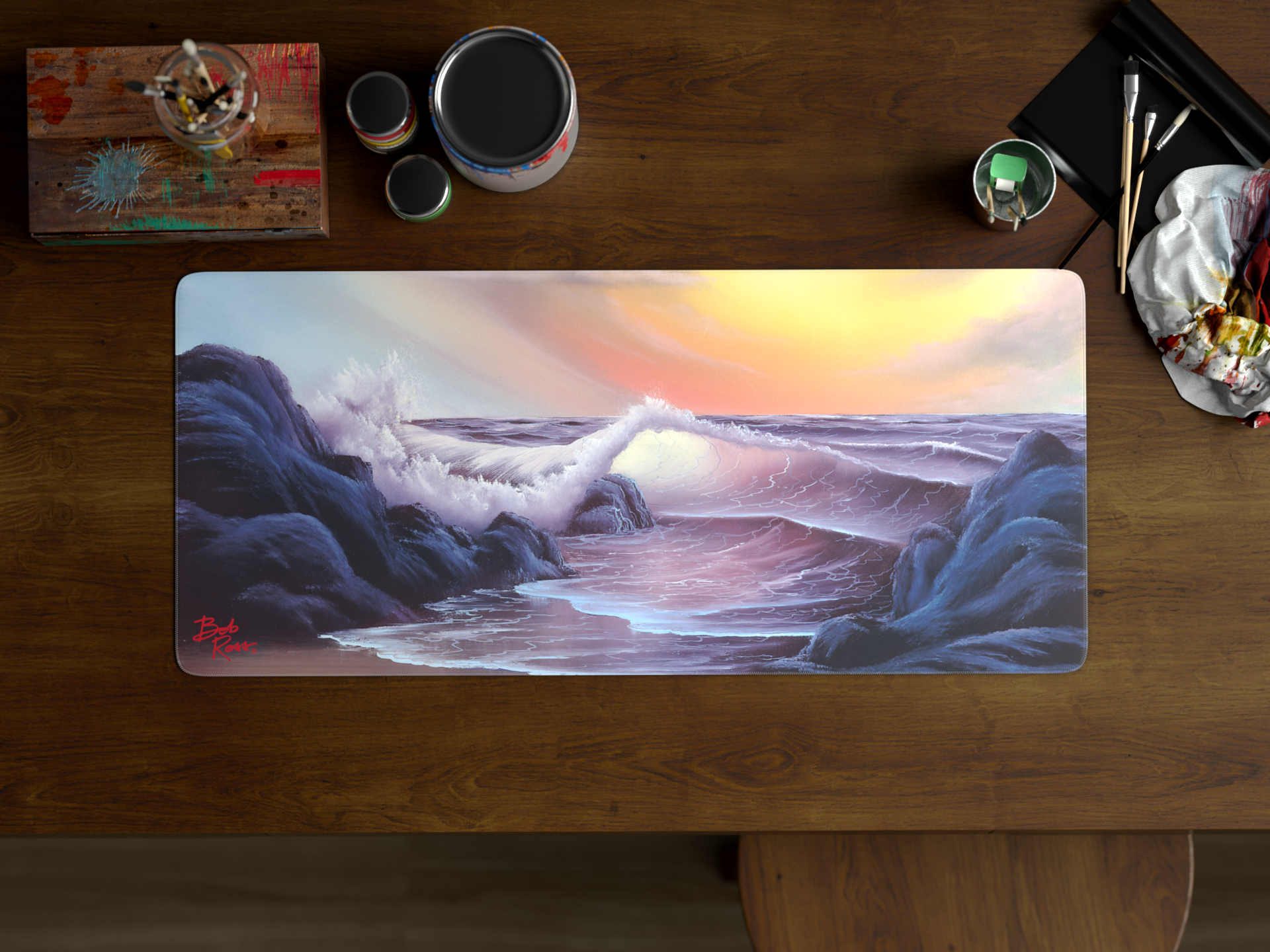 Apos Audio Kono Deskmats Bob Ross Deskmat