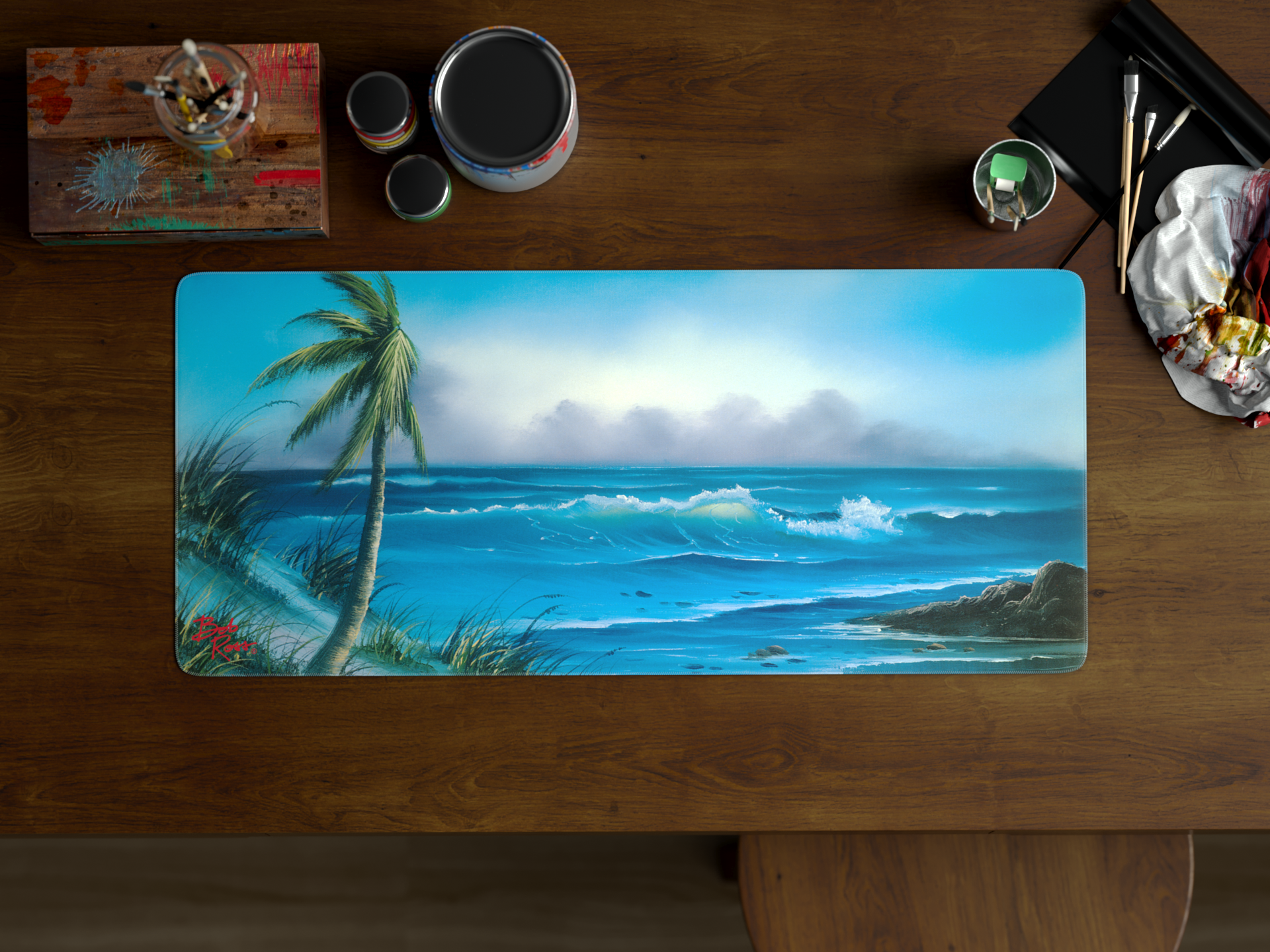 Apos Audio Kono Deskmats Bob Ross Deskmat