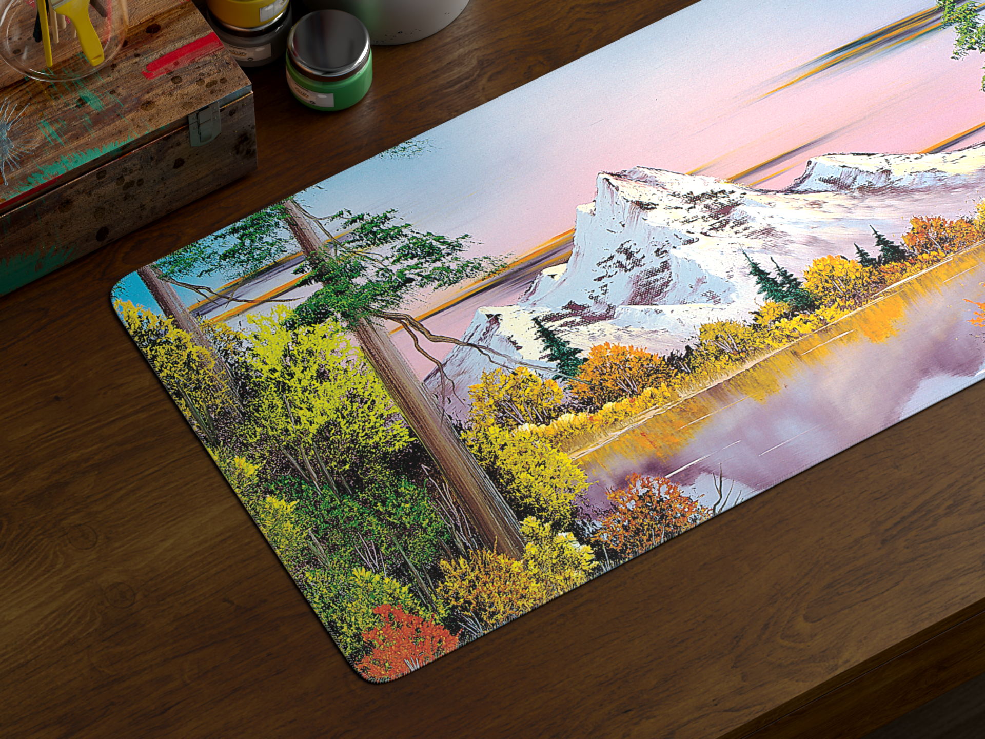 Apos Audio Kono Deskmats Bob Ross Deskmat