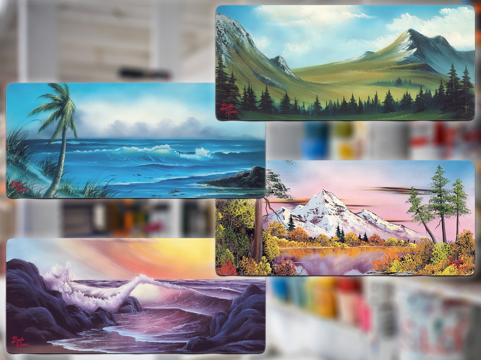 Apos Audio Kono Deskmats Bob Ross Deskmat