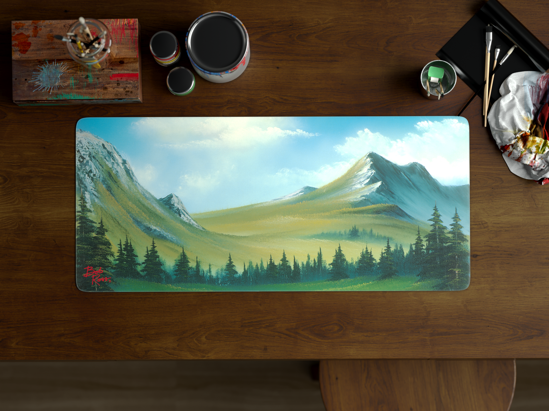 Apos Audio Kono Deskmats Bob Ross Deskmat